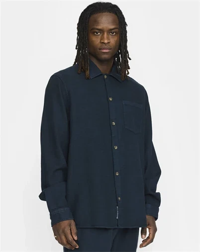 Revolution - Casual Skjorte - Navy